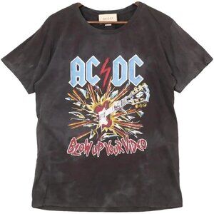 Gucci Men's XS Black "AC/DC Blow up Your Video" T Shirt (RARE)